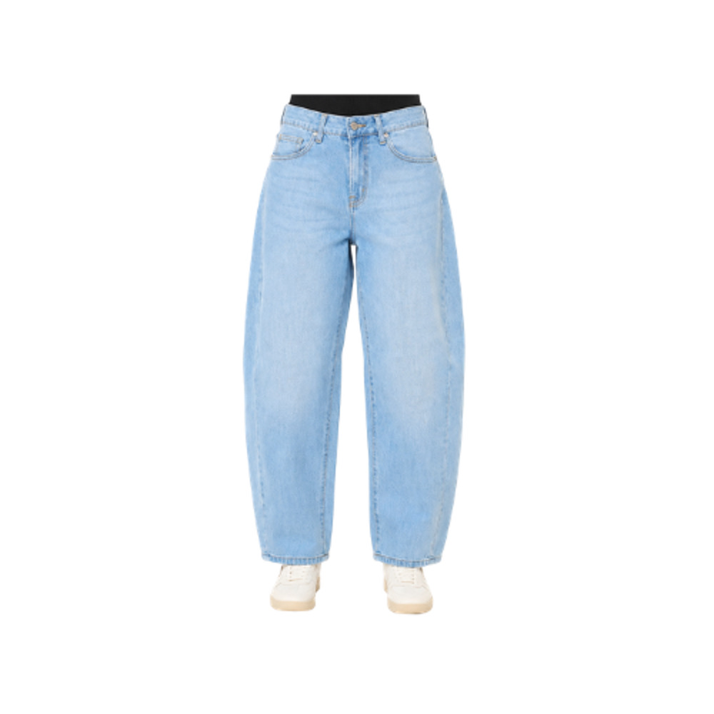 BLEU Jeans Women’s Size 6 Barrel Leg Stretch Light Wash Blue Denim